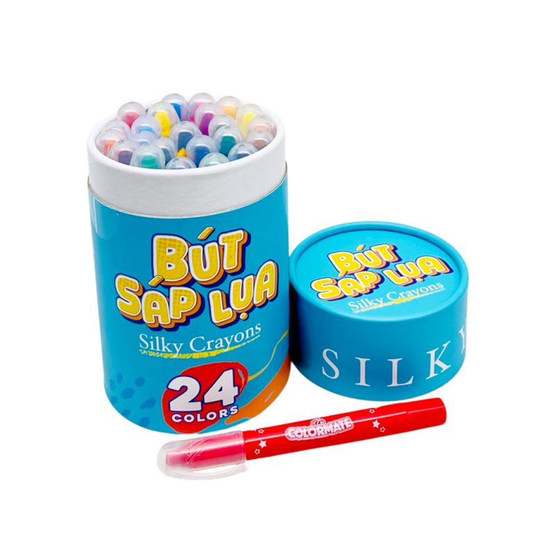 Colormate Hộp 24 Bút Sáp Lụa 115152