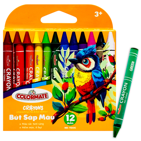 Colormate - Hộp 12 Bút Sáp Màu 115206