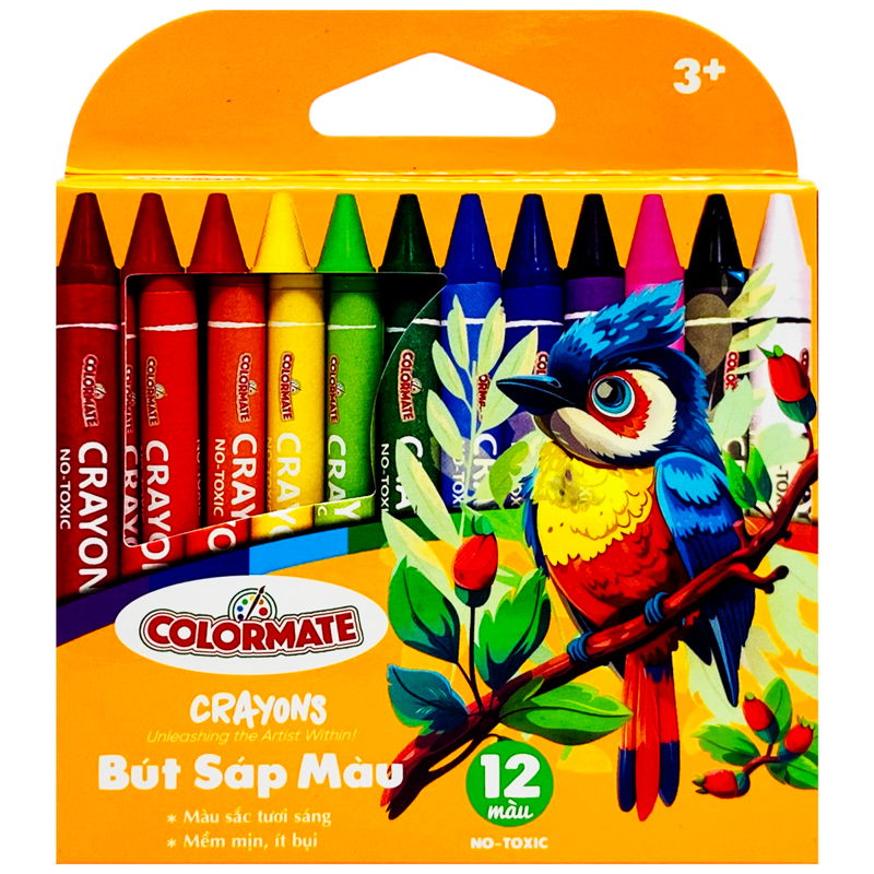 Colormate - Hộp 12 Bút Sáp Màu 115206
