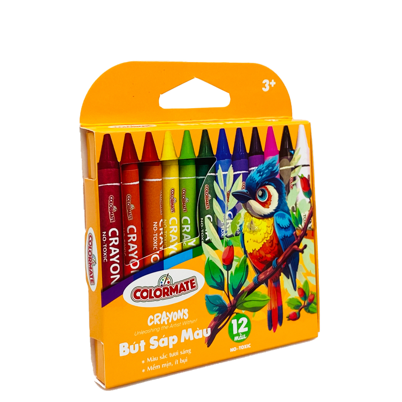 Colormate - Hộp 12 Bút Sáp Màu 115206