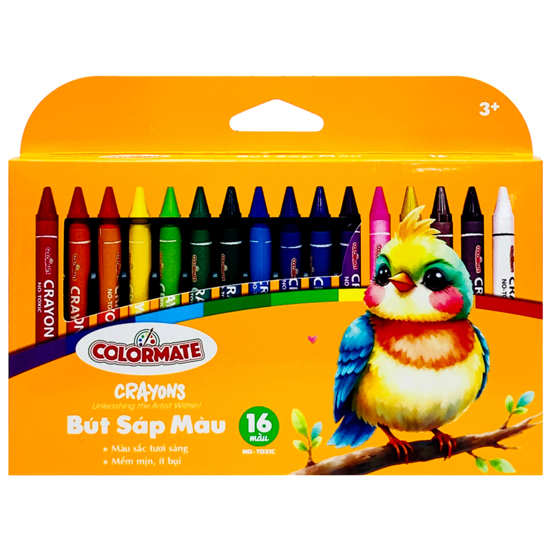 Colormate - Hộp 16 Bút Sáp Màu 115213