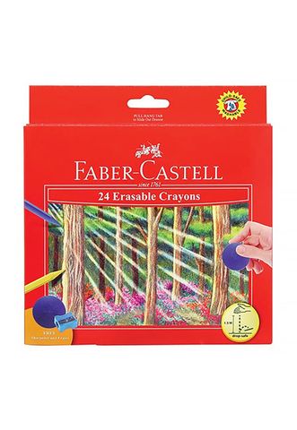 Bút Sáp Màu Faber Castell (Hộp 24 Màu Có Thể Tẩy Được )