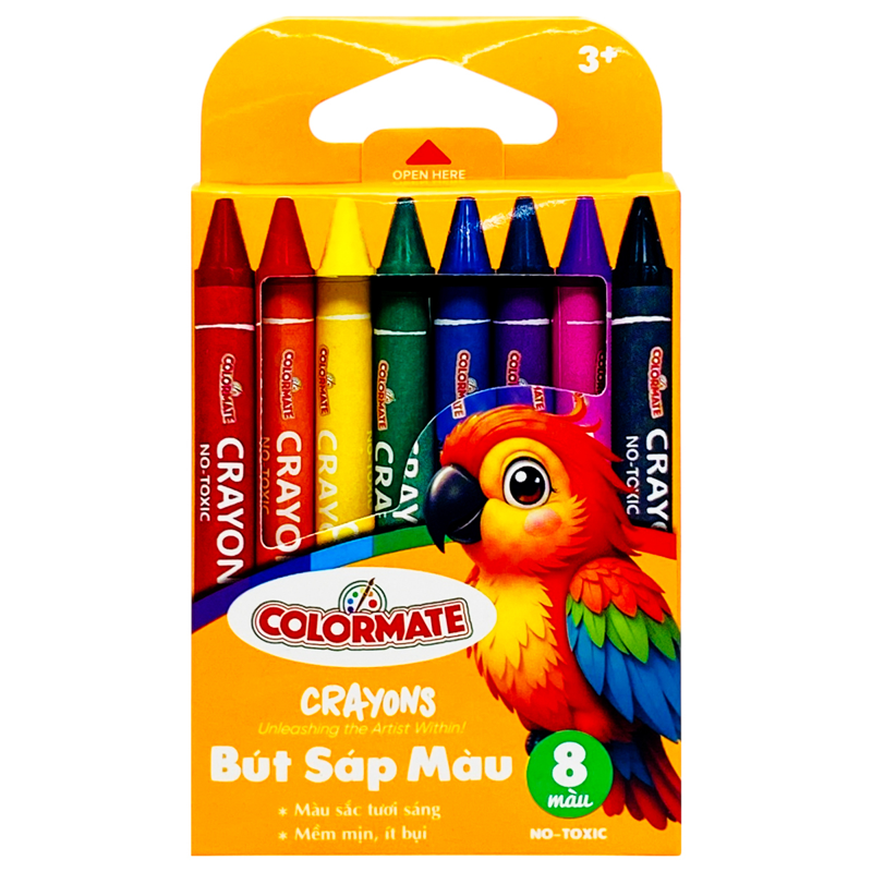 Colormate Hộp 8 Bút Sáp Màu 115190