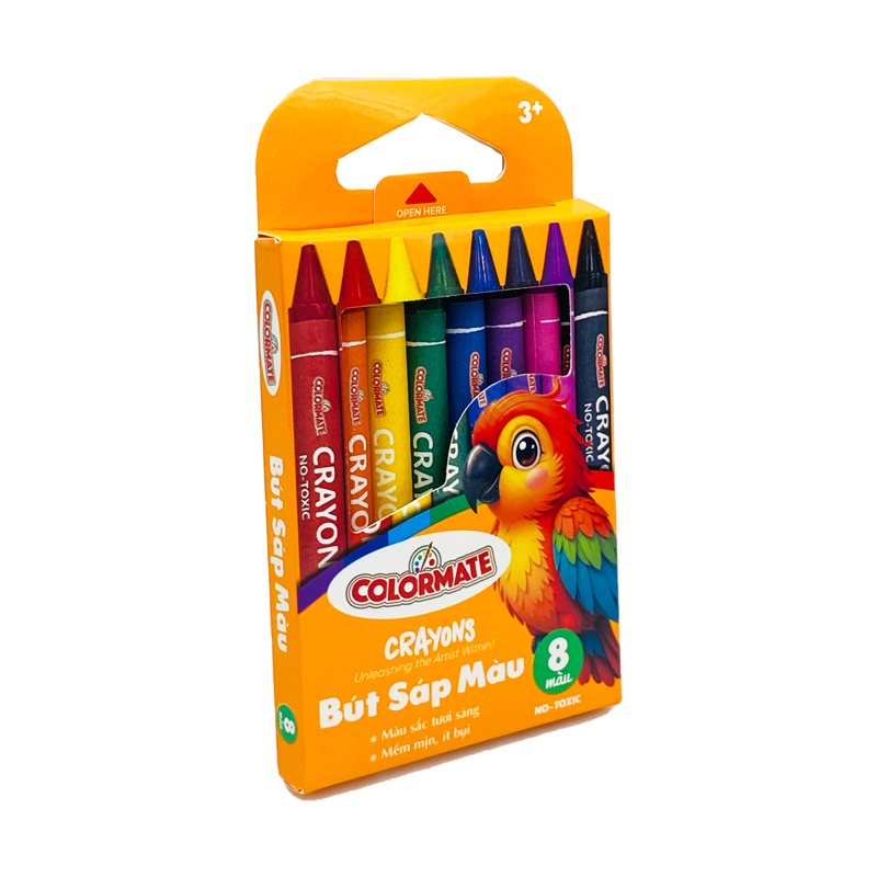 Colormate Hộp 8 Bút Sáp Màu 115190