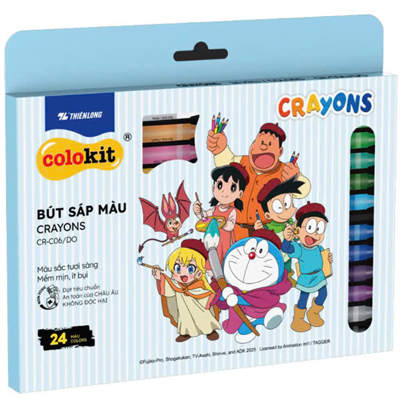 Bút Sáp Màu Colokit CR-C050/AK (Hộp 24 màu)