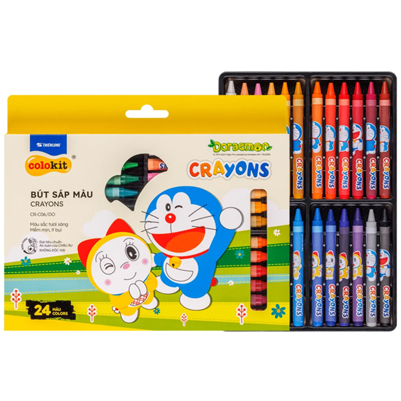 Bút Sáp Màu Colokit CR-C050/AK (Hộp 24 màu)
