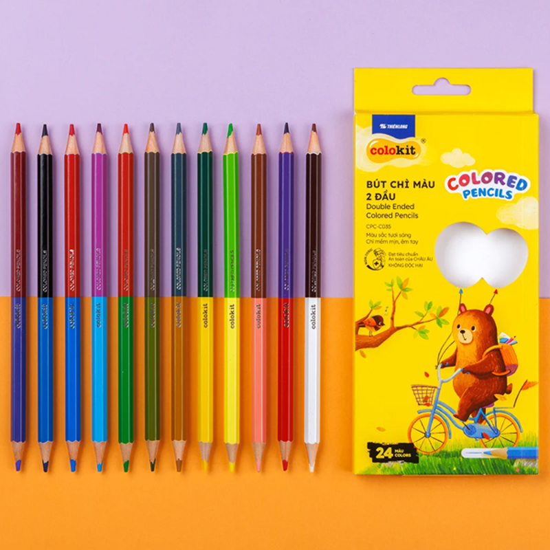 Bút Sáp Màu Colokit CR-C050/AK (Hộp 24 màu)