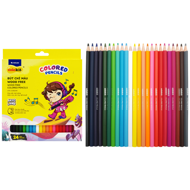 Bút Sáp Màu Colokit CR-C050/AK (Hộp 24 màu)