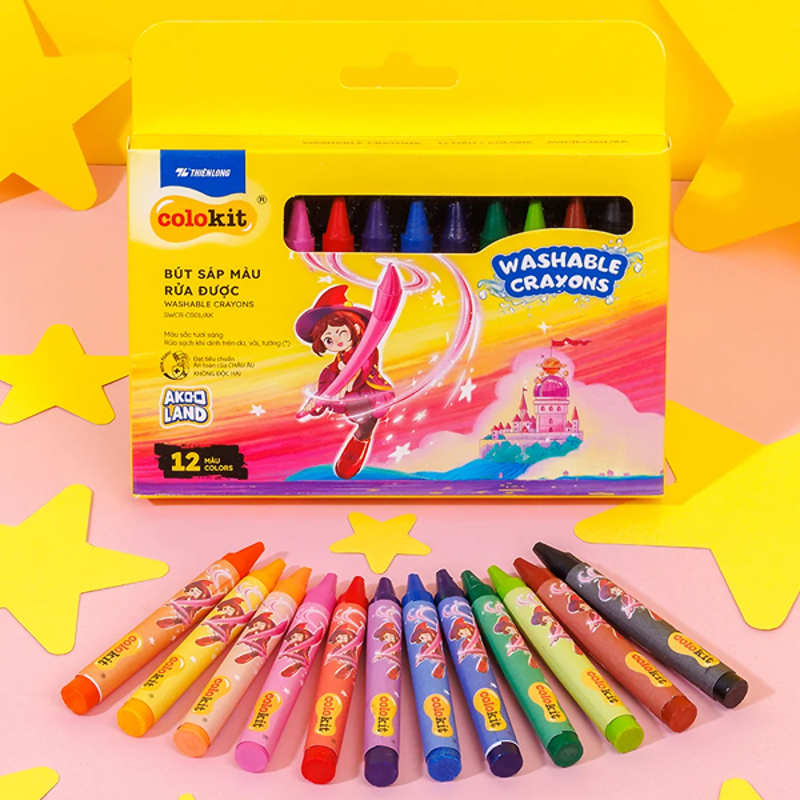 Bút Sáp Màu Colokit CR-C050/AK (Hộp 24 màu)