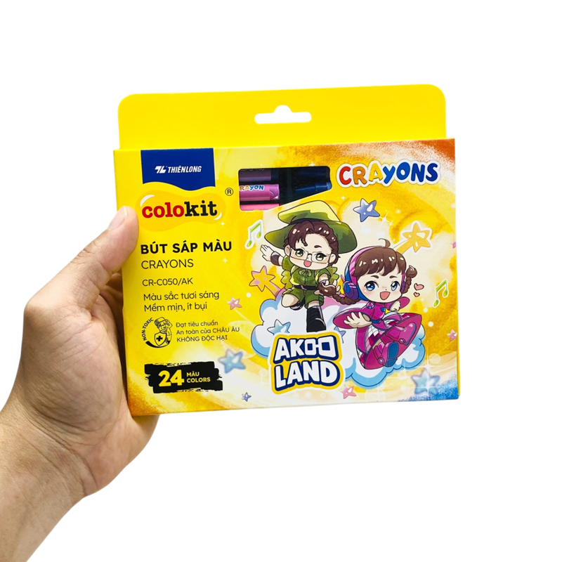 Bút Sáp Màu Colokit CR-C050/AK (Hộp 24 màu)