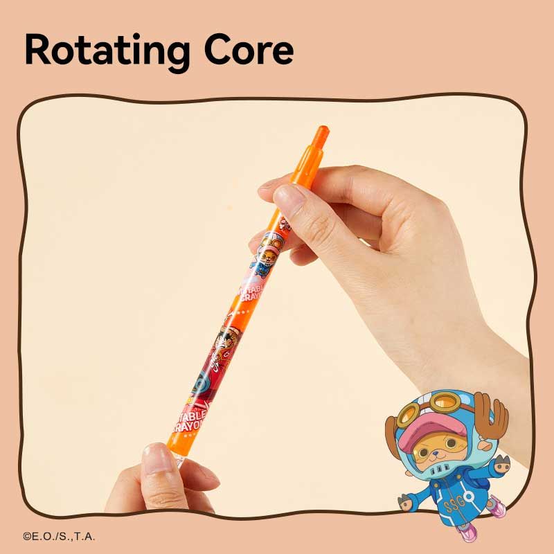 Deli Bút Sáp Vặn Thân Dài One Piece EC217-18 (Hộp 18 màu)