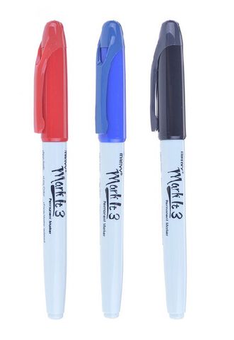 Bút Lông Dầu Marvy 5080 Đầu Cọ Màu Xanh