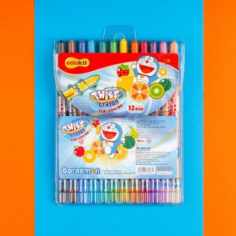 Bút Sáp Vặn Thiên Long TCR-C04/DO (12 Màu)