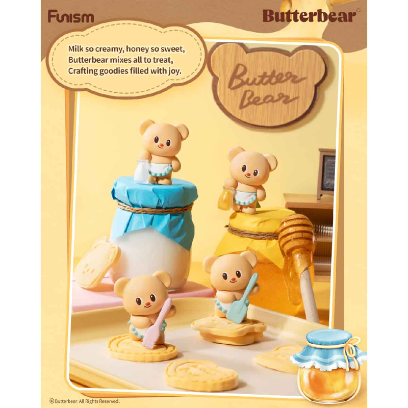 Funism Mô Hình ButterBear Baked With Love Series Cubby Face MX2089 (Giao Mẫu Ngẫu Nhiên)