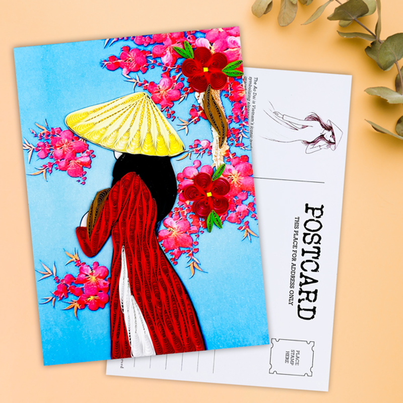Bưu Thiếp Xoắn Việt Nam - 15.7 x 11.5 cm - TMC (Giao mẫu ngẫu nhiên)
