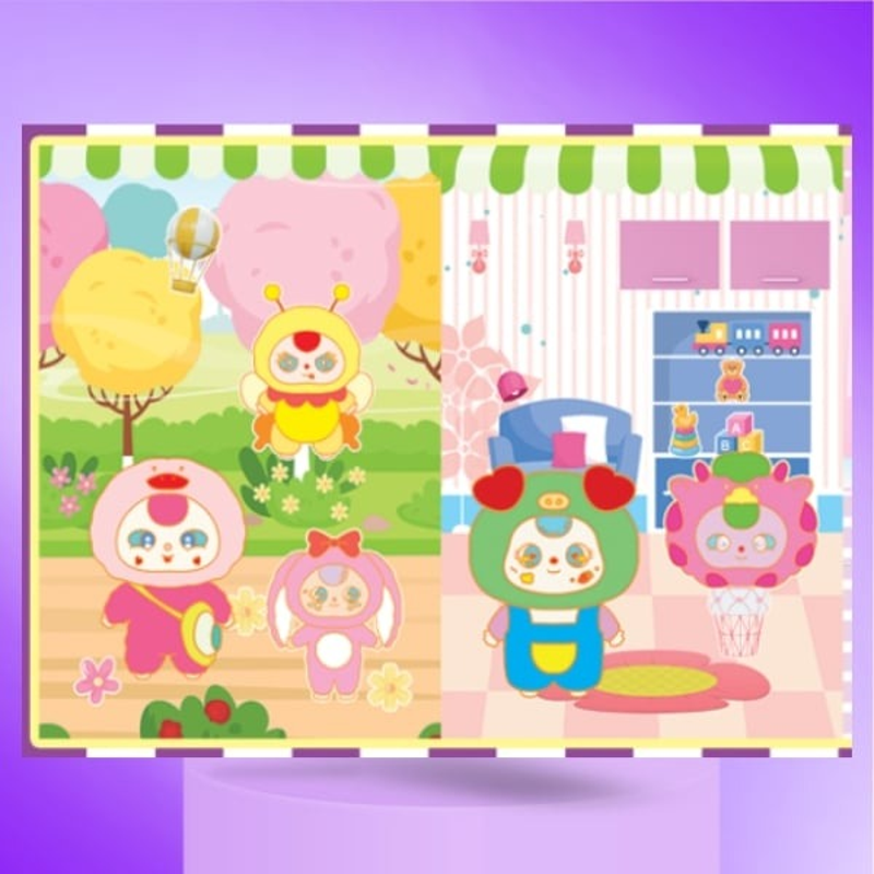 Sticker Chơi Sáng Tạo Học Thông Minh - Trò Chơi Đồ Hàng - Baby Three Ngày Cuối Tuần