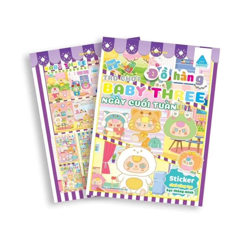 Sticker Chơi Sáng Tạo Học Thông Minh - Trò Chơi Đồ Hàng - Baby Three Ngày Cuối Tuần