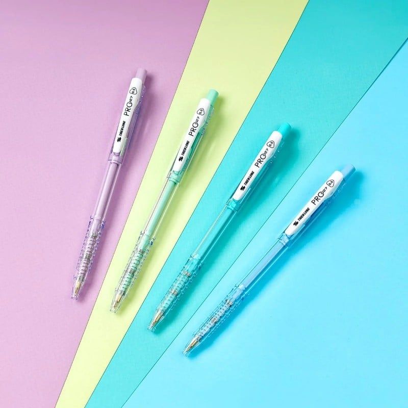 Bút Bi Thiên Long TL-105 Xanh Vỏ Pastel - Giao Mẫu Ngẫu Nhiên