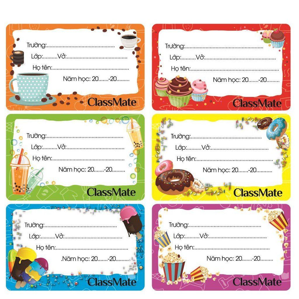 Nhãn Vở Food CL-NT205