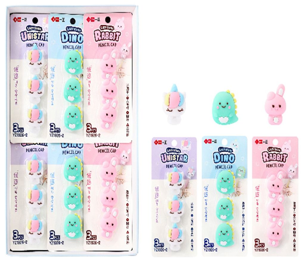 Vỉ 3 Nắp Viết Chì (II-GEN) YZ1926-2