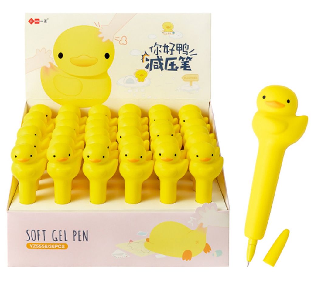 Viết Gel Squishy Đen 0.5Mm Vịt (II-GEN) YZ5558