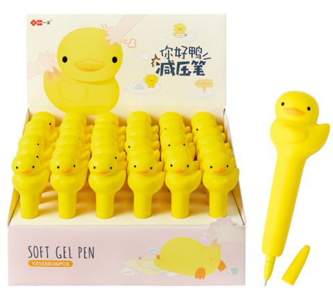 Viết Gel Squishy Đen 0.5Mm Vịt (II-GEN) YZ5558