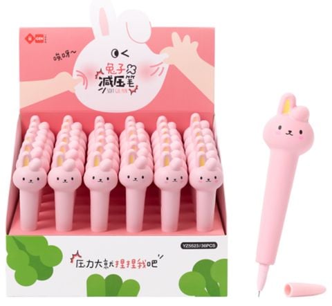 Viết Gel Squishy Đen 0.5Mm Thỏ (II-GEN) YZ5523