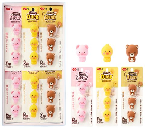 Vỉ 3 Nắp Viết Chì (II-GEN) YZ1926-1