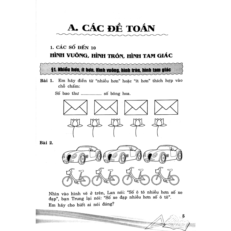 Các Bài Toán Thông Minh Lớp 1 (Chương Trình Mới)