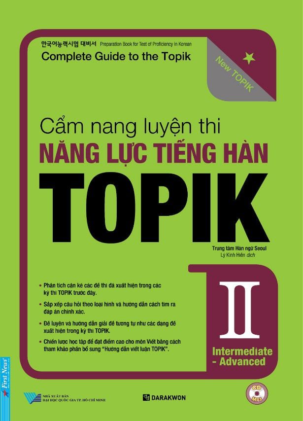 Cẩm Nang Luyện Thi Năng Lực Tiếng Hàn TOPIK II - Intermediate Advanced (Kèm CD)