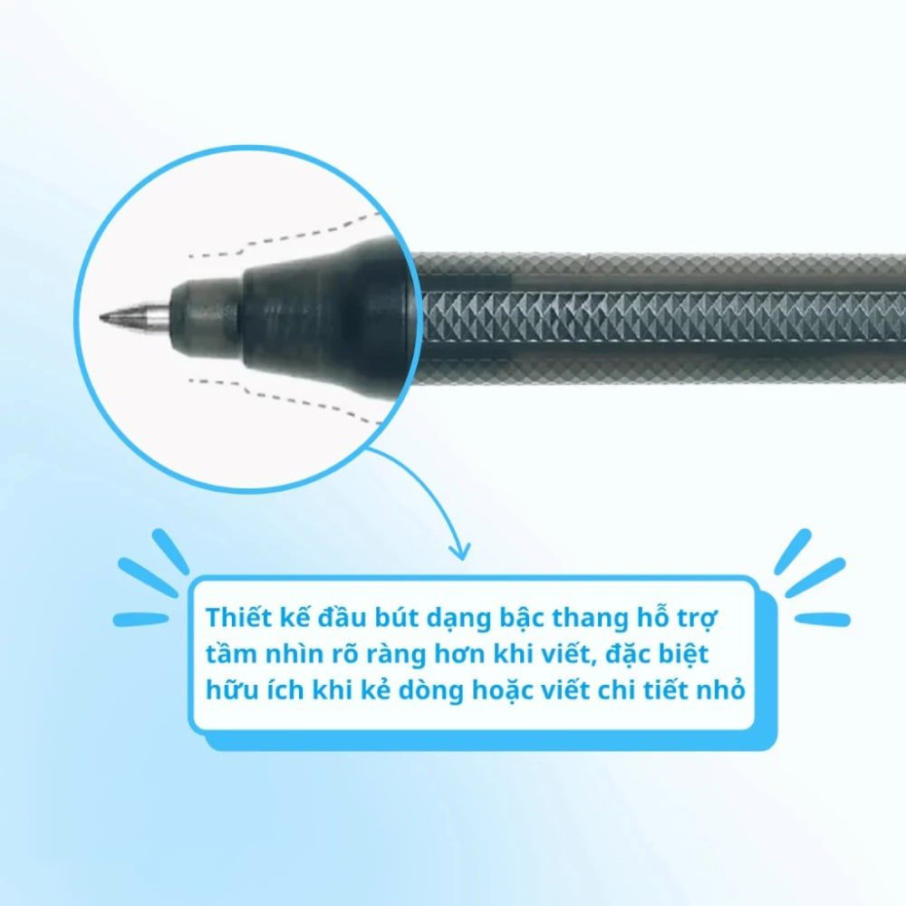 Campus - Bút Gel Campus Magic Fit Lite Mực Xanh 0.5mm WPB2-05B-TM