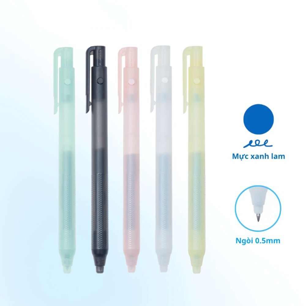 Campus - Bút Gel Campus Magic Fit Lite Mực Xanh 0.5mm WPB2-05B-TM