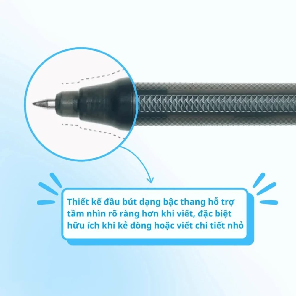 Campus - Bút Gel Campus Magic Fit Lite Mực Xanh 0.5mm WPB2-05B-TP