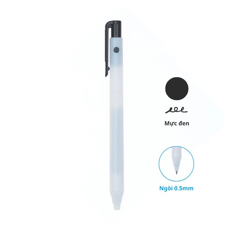 Campus - Bút Gel Campus Magic Fit Lite Mực Đen 0.5mm WPB2-05D