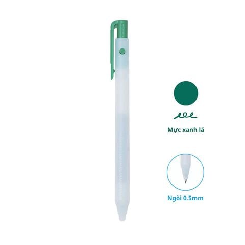 Campus - Bút Gel Campus Magic Fit Lite Mực Xanh Lá 0.5mm WPB2-05G