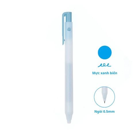 Campus - Bút Gel Campus Magic Fit Lite Mực Xanh Nước Biển 0.5mm WPB2-05LB