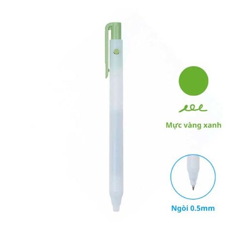 Campus - Bút Gel Campus Magic Fit Lite Mực Vàng Xanh 0.5mm WPB2-05YG