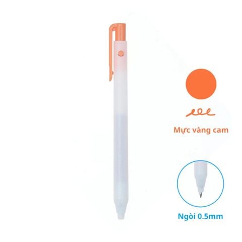 Campus - Bút Gel Campus Magic Fit Lite Mực Vàng Cam 0.5mm WPB2-05YR