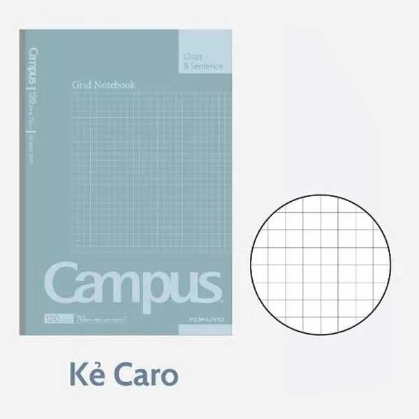 Tập Học Sinh 200tr Campus – Basic A5 DL70gsm Kẻ Caro NB-A5G200BS (Giao mẫu ngẫu nhiên)