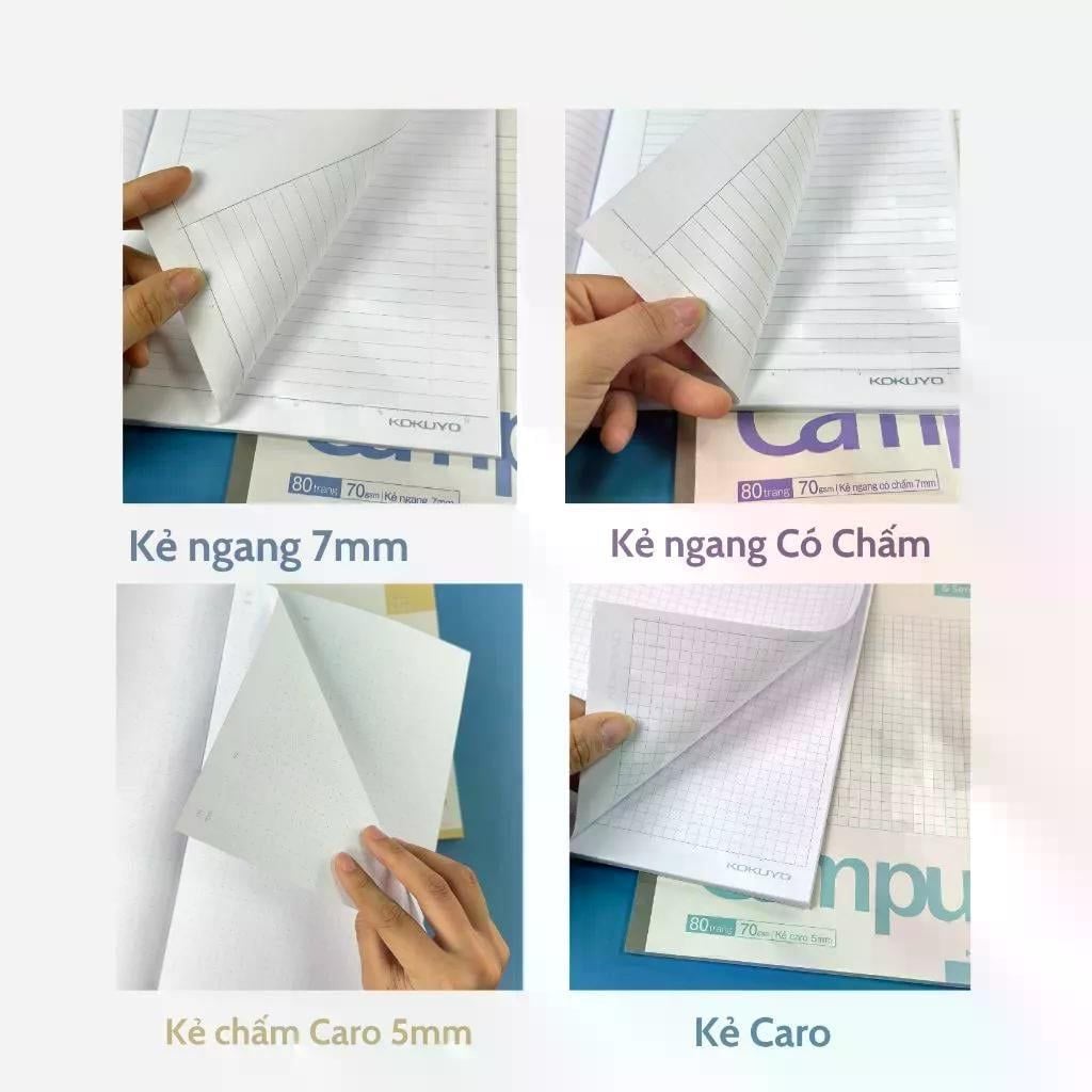 Tập Sinh Viên 80tr Campus – Basic B5 DL70gsm Kẻ Ngang NB-B5L80BS-JP (Giao mẫu ngẫu nhiên)