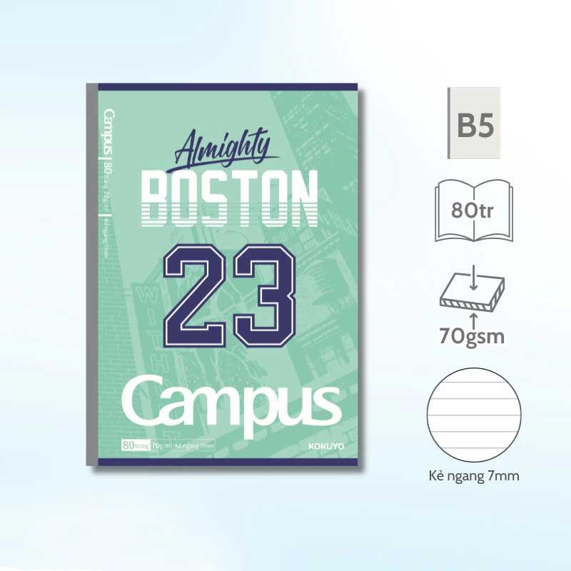Tập Sinh Viên 80tr Campus - Bloke Core B5 DL70gsm Kẻ Ngang NB-B5L80BC-G (Giao mẫu ngẫu nhiên)