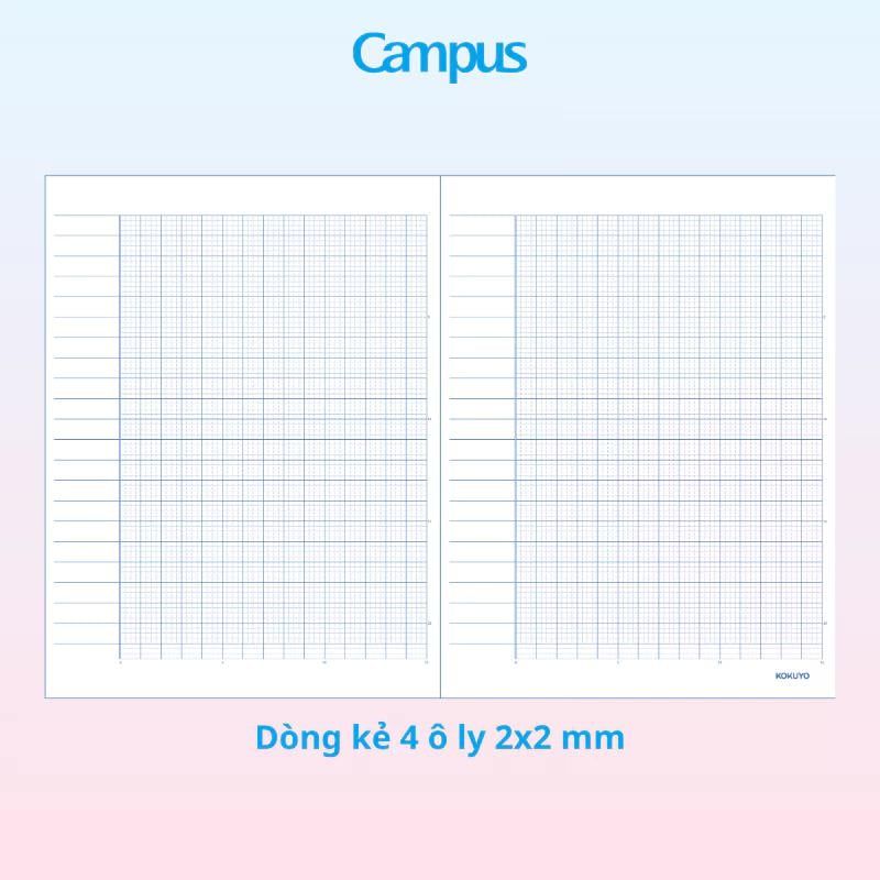 Tập Học Sinh 96tr Campus – Check & Bar A5 DL70gsm 4oly NB-A5OL96CB-G (Giao mẫu ngẫu nhiên)