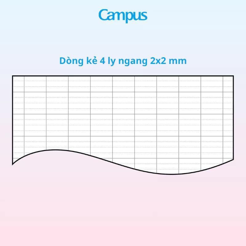 Tập Học Sinh 96tr Campus – Landscape 2 A5 DL70gsm 4 Ly Ngang NB-A5LY96LAS-01 (Giao mẫu ngẫu nhiên)