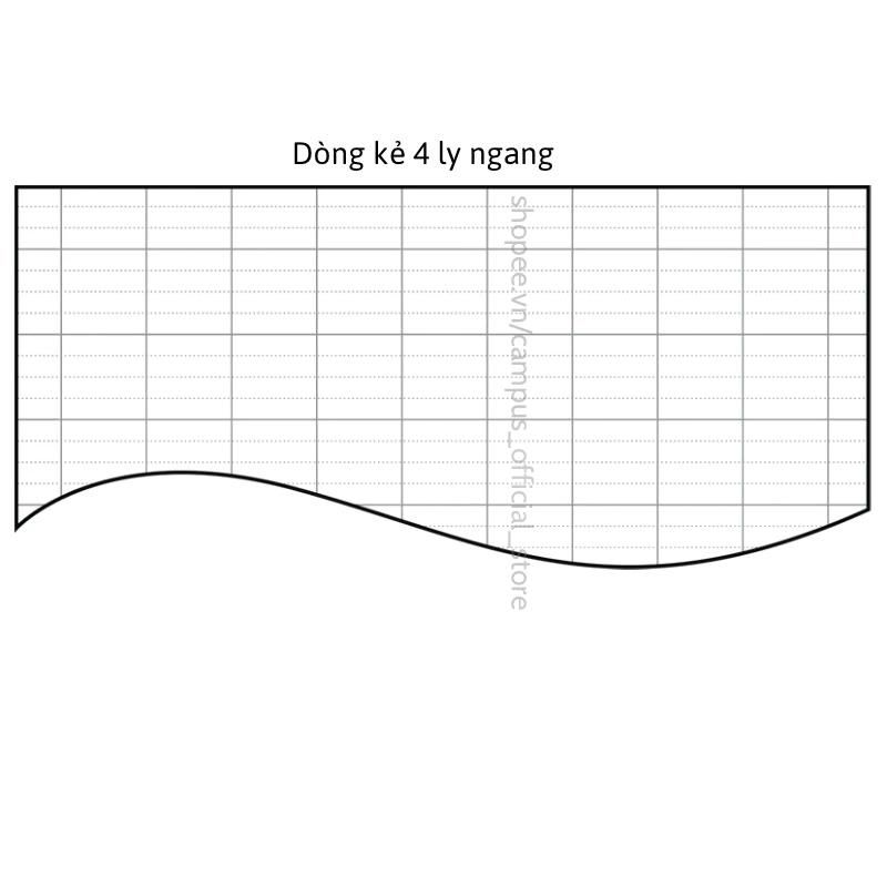 Tập Học Sinh 96tr Campus – Landscape A5 DL70gsm 4 Ly Ngang ALAS96 (Giao mẫu ngẫu nhiên)