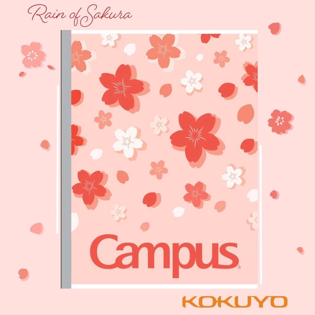 Tập Sinh Viên 200tr Campus – Sakura B5 DL70gsm 4 Ly Ngang BSKR200 (Giao mẫu ngẫu nhiên)