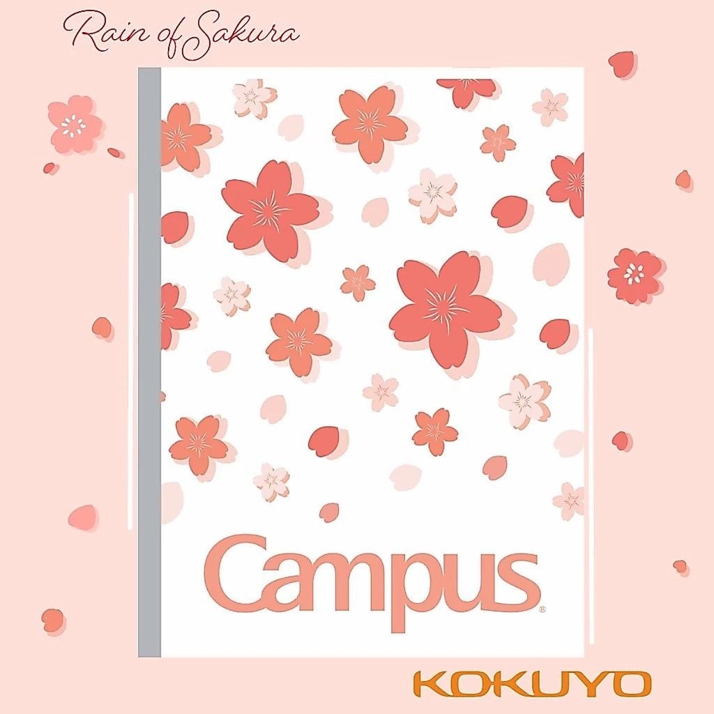 Tập Sinh Viên 200tr Campus – Sakura B5 DL70gsm 4 Ly Ngang BSKR200 (Giao mẫu ngẫu nhiên)