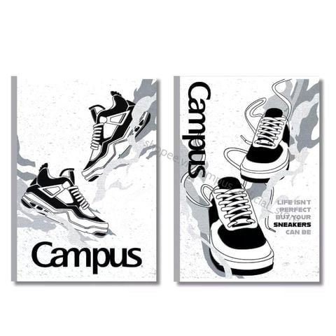 Tập Sinh Viên 200tr Campus - Sneakers B5 DL70gsm 4 Ly Ngang B5S-BSSNK200 (Giao mẫu ngẫu nhiên)