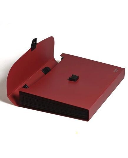 Cặp 12 Ngăn Flexoffice A4 FO-EB02 - Đỏ Đậm
