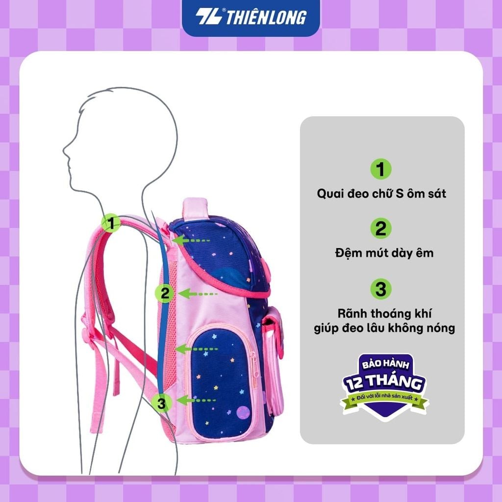Thiên Long - Cặp Chống Gù Ergo Magnet BP-035/OS