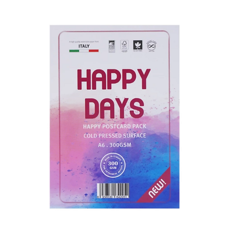 Mont Marte Giấy Happy Watercolor 300G A6 10S, Ha300A6